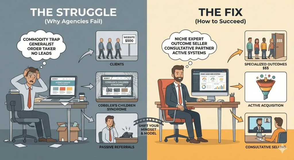 Why Most Agencies Don’t Get Website Development Clients (And How to Fix It)